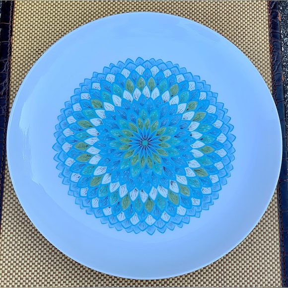 Vintage Mid Century Modern Noritake Younger Image BAHAMA 12” Chop Plate - Picture 13 of 16